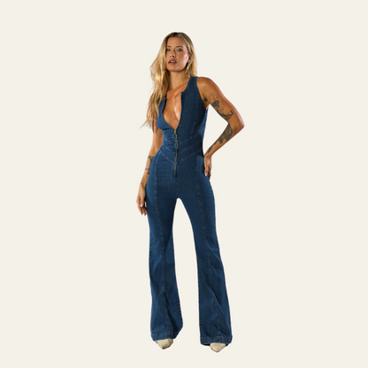 HeartFlare™ Denim Jumpsuit